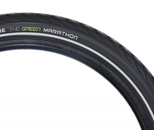 Schwalbe Marathon GreenGuard Tire - 26x1.25 Perf Twin Skin Gn-Guard BK/BK/REF Addix Eco E25 Wire