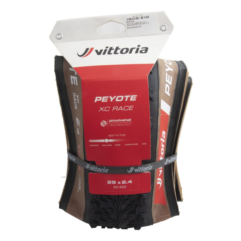Vittoria Peyote XC Race Tire - 29x2.4 BK/BN FOLD/60 TLR