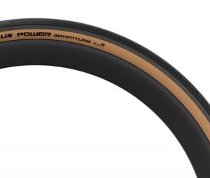 Michelin Power Adventure Competition Tire - Pwr 650Bx48 Black/Tan FOLD/3x120 GUM-X/BTBS/TLR