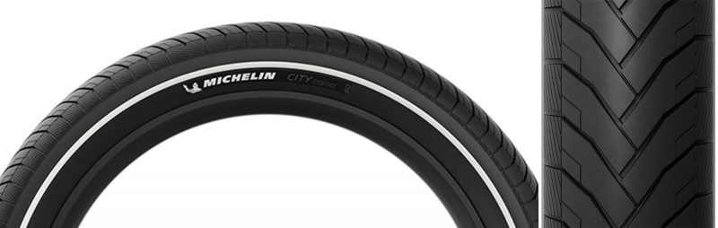 Michelin City Cargo Tire - 26x2.4 43B Black/Black WIRE/6x62 MAGI-X/TT/E50