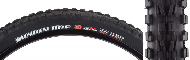 Maxxis Minion DHF TERRA/EXO/TR Tire - 27.5x2.3 Black FOLD/60 EXO/TR/TERRA