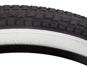 Sunlite Cruiser 927 Tire - 26x2.125 Black/White K927w/SUN Logo Komfort Wire