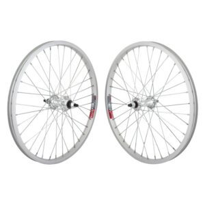 Wheel Master 20" Alloy BMX Wheel - Pair 20x1.75 406x19 Alloy Silver 36 Alloy FW 1sp 3/8 Silver 110mm 14gUCP