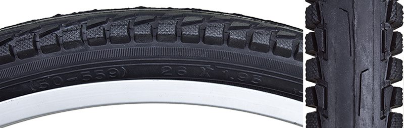 Sunlite City Komfort Tire - 26x1.95 Black/Black K841C Comfort Wire