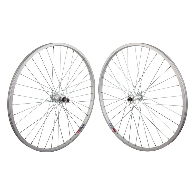 Wheel Master 26" Alloy Mountain Double Wall Wheel - Pair 26x1.5 559x19 Alloy Silver 36 Alloy FW 5/6/7sp QR Silver 135mm 14gUCP