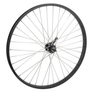 Wheel Master 26" Alloy Cruiser/Comfort Wheel - Rear 26x1.75 559x25 Alloy Black 36 KT CB Bkb Black 110mm 12gSS w/TRIM Kit