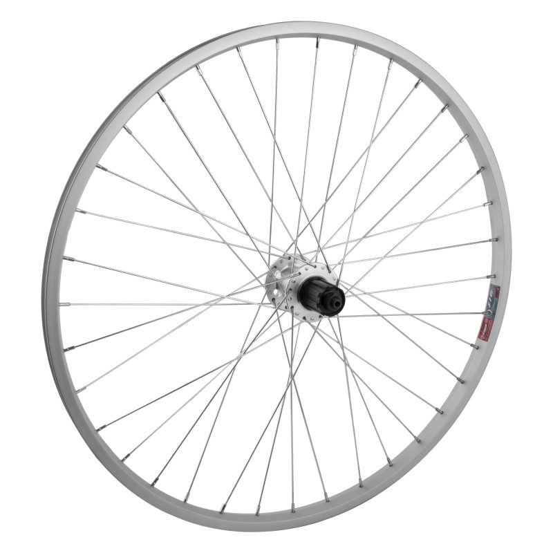 Wheel Master 26" Alloy Mountain Disc Single Wall Wheel - Rear 26x1.5 559x19 Alloy Silver 36 Alloy 8-10sCAS 6B QR Silver 135mm 14gUCP