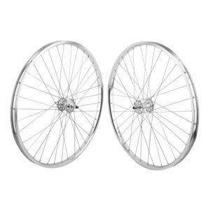 SE Bikes 29in Wheel Set - Pair 29 622x24 Silver 36 1s FF Seal 3/8 Silver 110mm DTI2.0SL