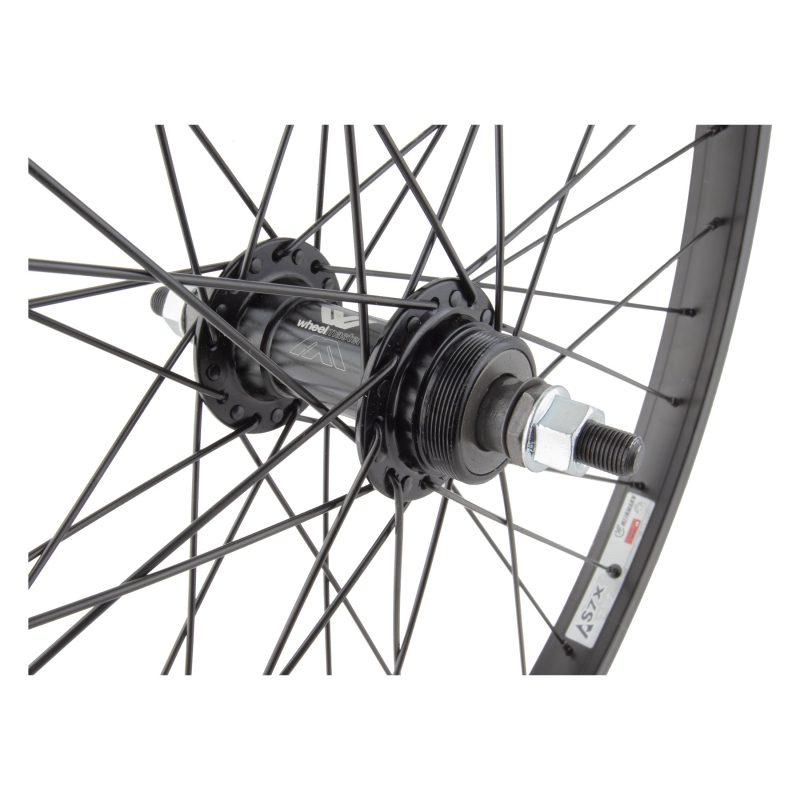Wheel Master 24" Alloy BMX Wheel - Rear 24x1.75 507x25 Alloy Black 36 WM AB1000 1sp FW 3/8 BO Black 110mm 14gBK