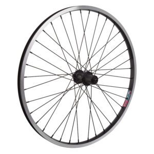 Wheel Master 24" Alloy Mountain Wheel - Rear 24x1.75 507x19 Alloy Black Msw 36 WM MT5010 8-10sCAS QR Black 135mm 14gBK