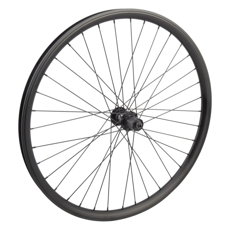 Wheel Master 26" Alloy Mountain Double Wall Wheel - Rear 26x1.75 559x25 HD BK/BK-MSW 36 WM MT5010 8-11sMT QR Black 135mm SS13gBK