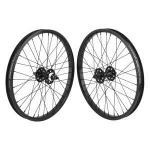 SE Bikes 20in Wheel Set - Pair 20x1.75 406x24 Black 36 1s FW Seal 3/8 Black 110mm DTI2.0BK