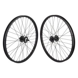 SE Bikes 24in Wheel Set - Pair 24x1.75 507x24 Black 36 1s FW Seal 3/8 Black 110mm DTI2.0BK