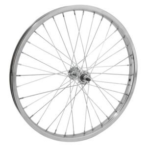 Wheel Master 20" Steel Juvenile Wheel - Front 20x1.75 406x25 Steel Chrome 36 Steel BO 5/16 14gUCP