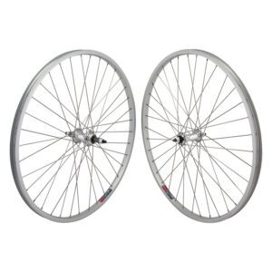 Wheel Master 26" Alloy Mountain Single Wall Wheel - Pair 26x1.5 559x19 Alloy Silver 36 WM MT5000 5/6/7sFW BO Silver 135mm DTI2.0SL