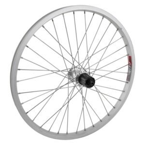 Wheel Master 20" Alloy Recumbent Wheel - Rear 20x1.75 406x19 Alloy Silver 36 WM MT5010 8-10sCAS QR Silver 135mm SS2.0SL
