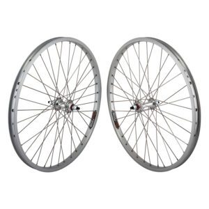 Wheel Master 24" Alloy BMX Wheel - Pair 24x1.75 507x22 Sun Rhyno Lite Silver 36 BP FF Seal Silver 110mm SS2.0SL