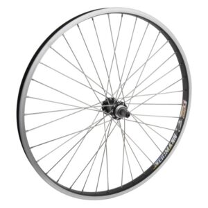 Wheel Master 26" Alloy Mountain Double Wall Wheel - Rear 26x1.75 559x24 Wei DM30 Black 36 Alloy FW 5/6/7sp QR Black 135mm 12gSS