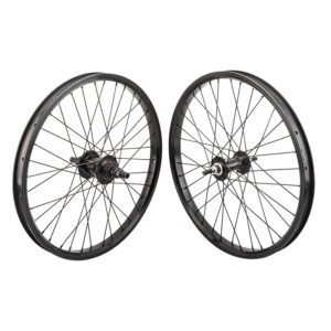 Black Ops DW1.1 Wheelset - Pair 20x1.75 406x24 Black 36 Bk-Ops MX2000 B/O 3/8 Loose Black MX5100 9T Freecoaster Rhd B/0 14mm Seal Black 1...