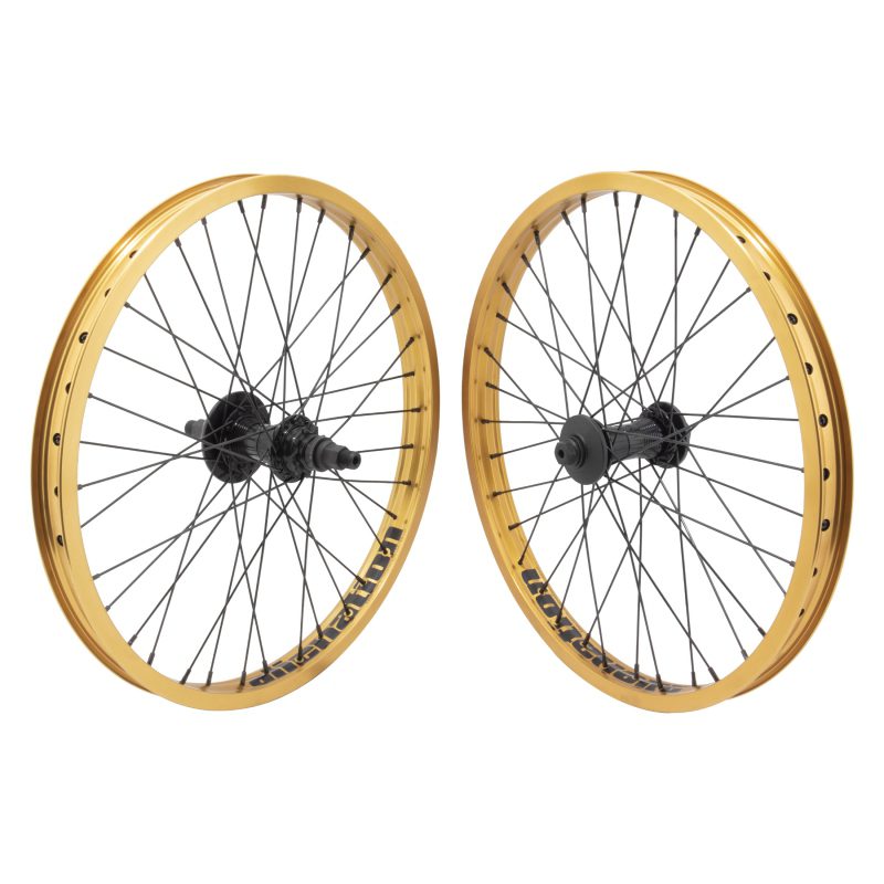 Alienation Trooper Wheel - Pair 20 406x27 Felon Gold Nmsw 36 AN Illuminati 9T Rhd 3/8-FT 14mm-RR Black 110mm SS2.0BK 16mmBK-BRASS w/FT&RR...