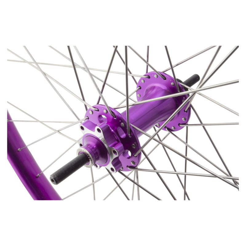 SE Bikes 29in Wheel Set - Pair 29 622x36 Monster QUAD(22) Purple Disc 36 1sCAS 6B LOOSE(F) SEAL(R) 3/8 Purple 110mm 142mm SS2.0SL