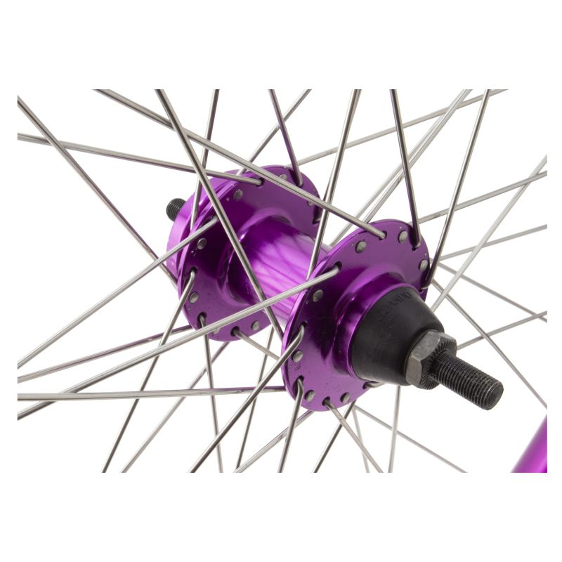 SE Bikes 29in Wheel Set - Pair 29 622x36 Monster QUAD(22) Purple Disc 36 1sCAS 6B LOOSE(F) SEAL(R) 3/8 Purple 110mm 142mm SS2.0SL