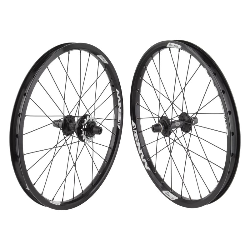 Wheel Master 20" Alloy BMX Wheel - Pair 20x1.75 406x21 Sun Envy Weld Black 28 Bk-Ops MX3200 1sp Cassette 16T Seal Black 110mm DTI2.0BK