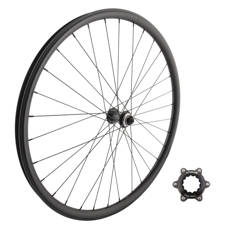 Wheel Master 700C/29" Alloy Hybrid/Comfort Disc Double Wall Wheel - Front 700 622x25 J25SG Black Msw 32 Shi TX505 CL w/6B Adaptor QR Blac...