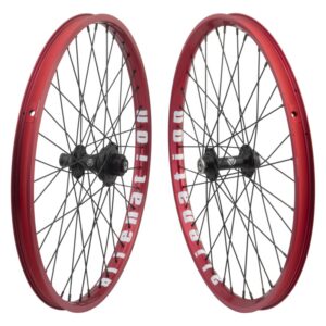 Wheel Master 20" Alloy Mini BMX Wheel - Pair 20x1-1/8 451x23 AN OS20 Mischief Malice G69 TCS 2.0 Red Nmsw-F Msw-R 36 Bk-Ops MX3200 1sp Ca...