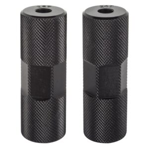 Black Ops Knurled Pro Pegs - Alloy Black OS 26/24TX3/8