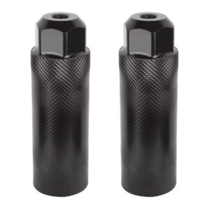 Black Ops Lead Foot Pegs - L-Foot Steel Black 33x3/8-26