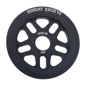Sunday Knox v2 Chainring - 1pc 25T Black