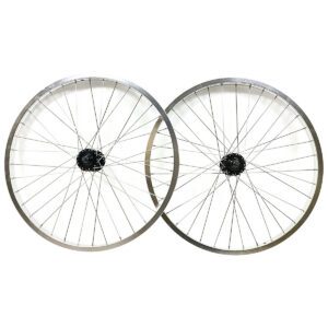 S&M 29" Covid Cruiser Wheelset Silver w/black Hubs