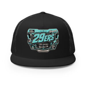 29ers Race Plate Trucker Hat - Ice Teal - front