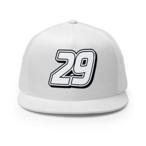 29ers Race 29 Trucker Hat - SE White / Pink - front