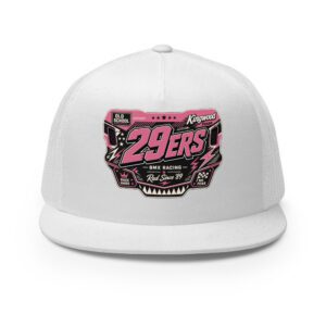 29ers Race Plate Trucker Hat - Rose - front
