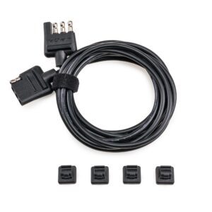 Kuat 4 Pin Flat Wiring Harness Extension - Long