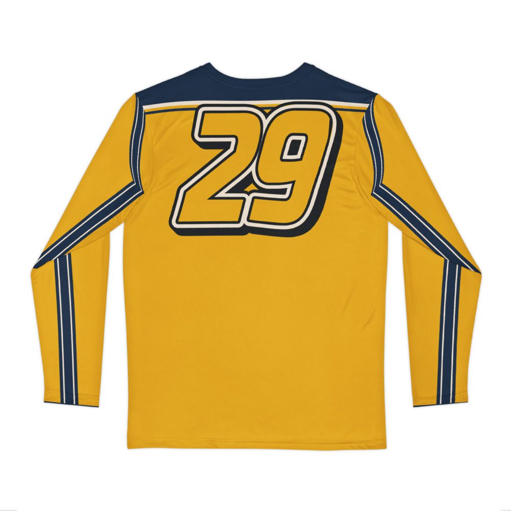 29ers Race Jersey B - Classic Moto (Long Sleeve) - Yellow / Navy - back