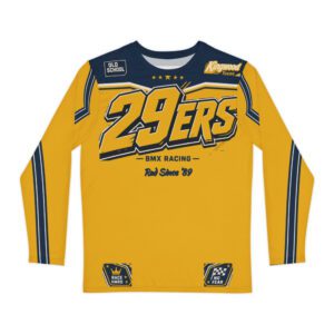 29ers Race Jersey B - Classic Moto (Long Sleeve) - Yellow / Navy - front