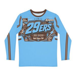 29ers Race Jersey A - Plate Panel (Long Sleeve) - Sky / Brown - front