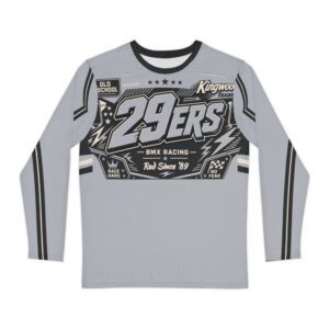 29ers Race Jersey A - Plate Panel (Long Sleeve) - Stealth Silver / Black - front