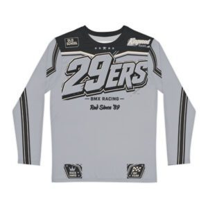 29ers Race Jersey B - Classic Moto (Long Sleeve) - Stealth Silver / Black - front