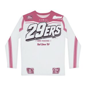 29ers Race Jersey B - Classic Moto (Long Sleeve) - SE White / Pink - front