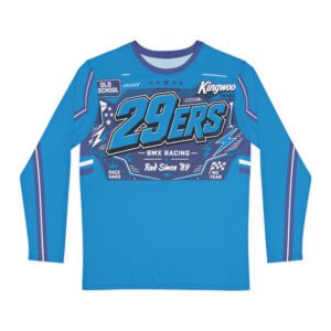 29ers Race Jersey A - Plate Panel (Long Sleeve) - Bomma Teal / Blue - front