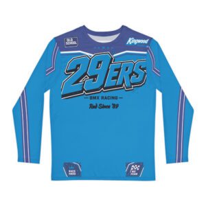 29ers Race Jersey B - Classic Moto (Long Sleeve) - Bomma Teal / Blue - front