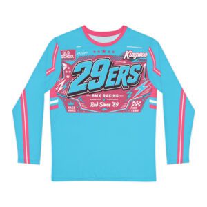 29ers Race Jersey A - Plate Panel (Long Sleeve) - Speedster Sky / Pink - front