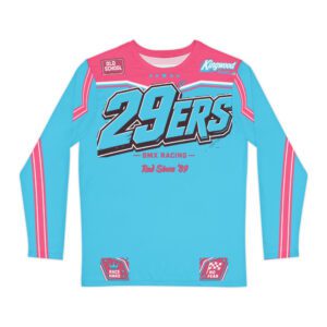 29ers Race Jersey B - Classic Moto (Long Sleeve) - Speedster Sky / Pink - front