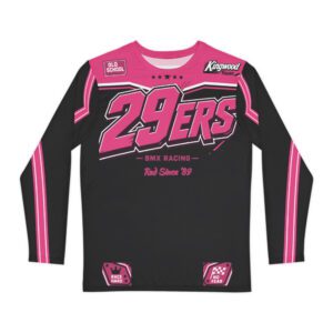 29ers Race Jersey B - Classic Moto (Long Sleeve) - Black / Pink - front