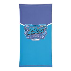 29ers Retro Race Neck Gaiter - Bomma Teal / Blue - front