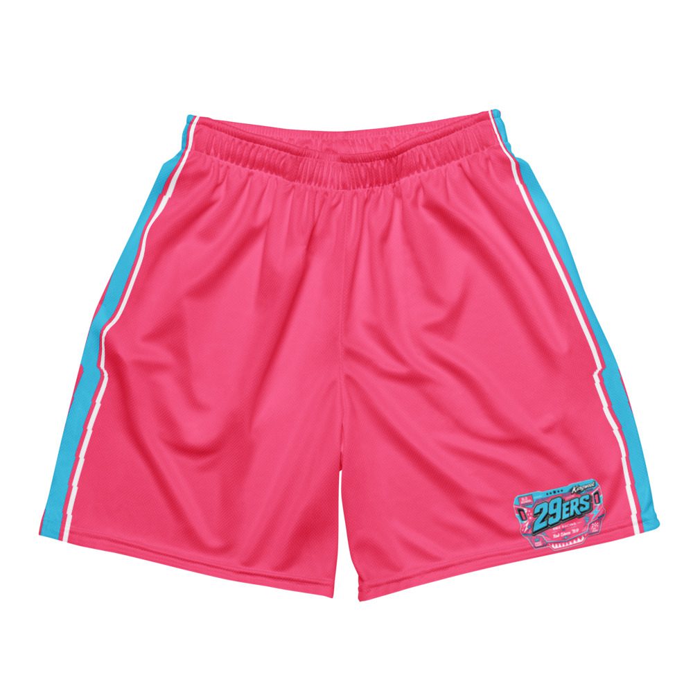 29ers Retro Race Shorts - Speedster Sky / Pink - front
